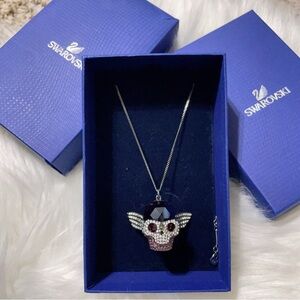 Swarovksi Passenger Montana Skull Necklace 1110361